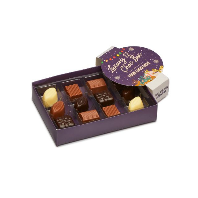 Winter Collection – Luxury 12 Choc Box – 12 Chocolate Truffles